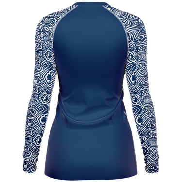 Chokefish™ Long Sleeve Rashguard Acid-Wash Woman's Shirt-001